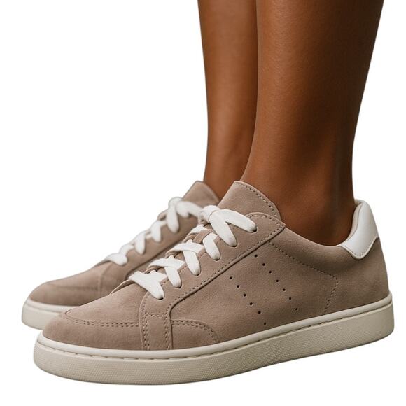 Old Navy Womens Comfort Light Taupe Classic‎ Sneakers Size 8 - Picture 1 of 10
